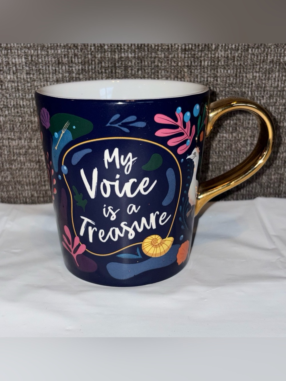 Disney The Little Mermaid Live Action Film My Voice Is a Treasure 16 Oz Mug NEW